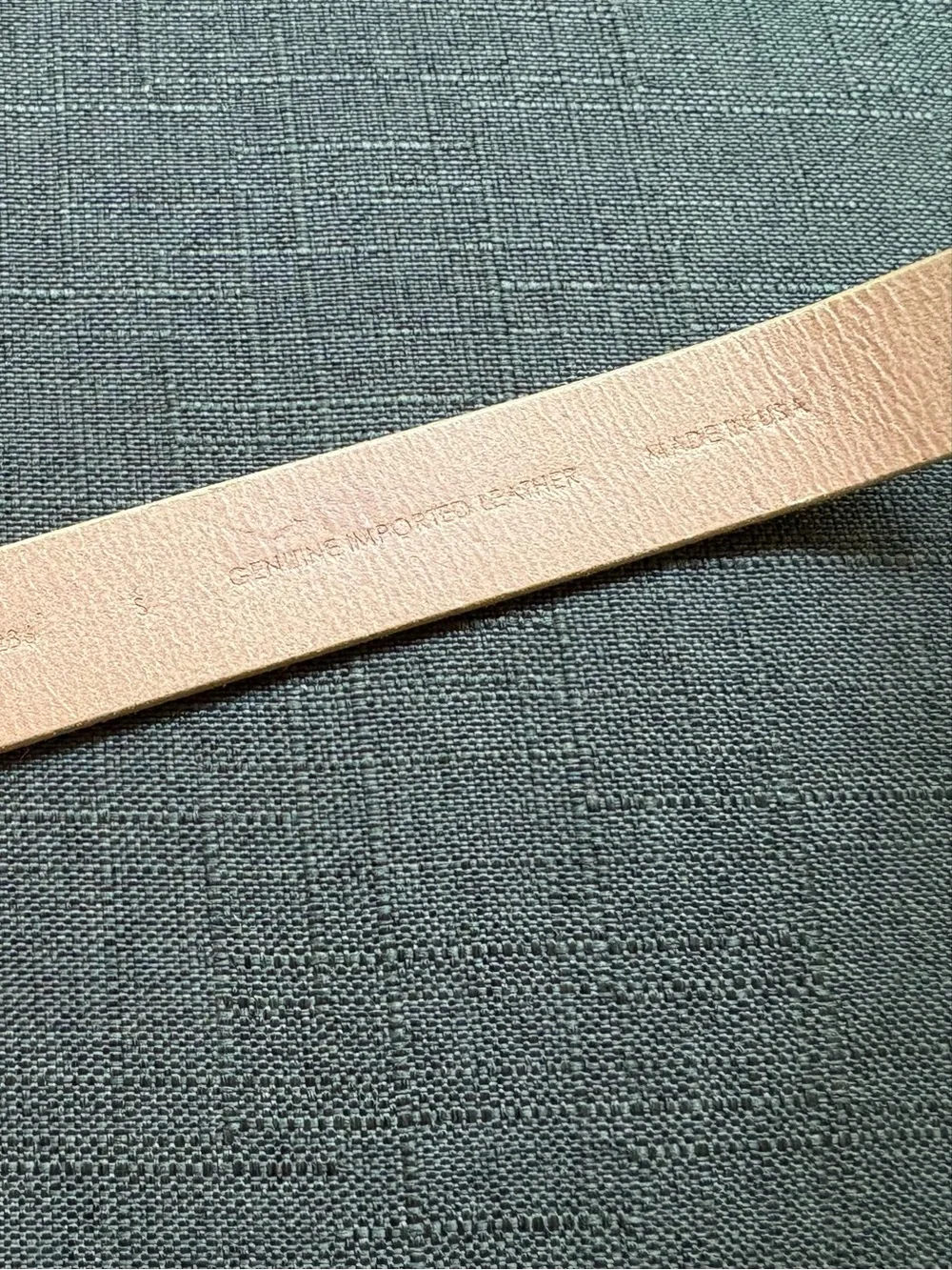 Guess Pink Leather Belt with Gold 'G' Buckle
